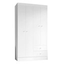 Ver imagem 1 de Guarda Roupa Solteiro Versa 4 Portas Branco Rosa Flex Fosco - Kits Paraná
