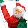 Papai Noel Escada Natalino Enfeite Natal Decoracao Casa Festas Parede 1 metro e 20 centimetros - 6