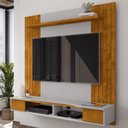 Ver imagem 2 de Painel Suspenso Tv 55 Pol 136 Cm Ipanema Naturalle Off White Bechara