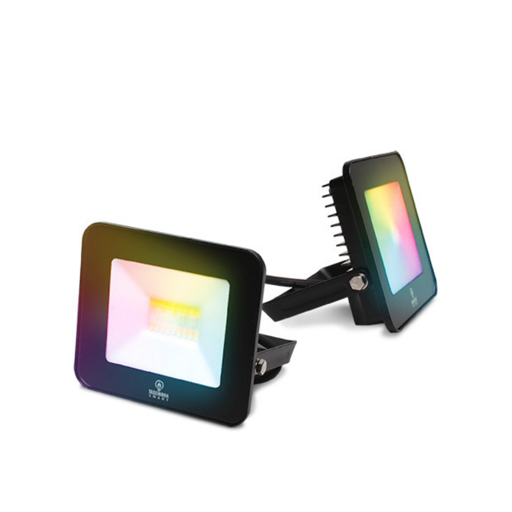 Smart Refletor WI-FI Led RGB 20W Preto Taschibra - 2