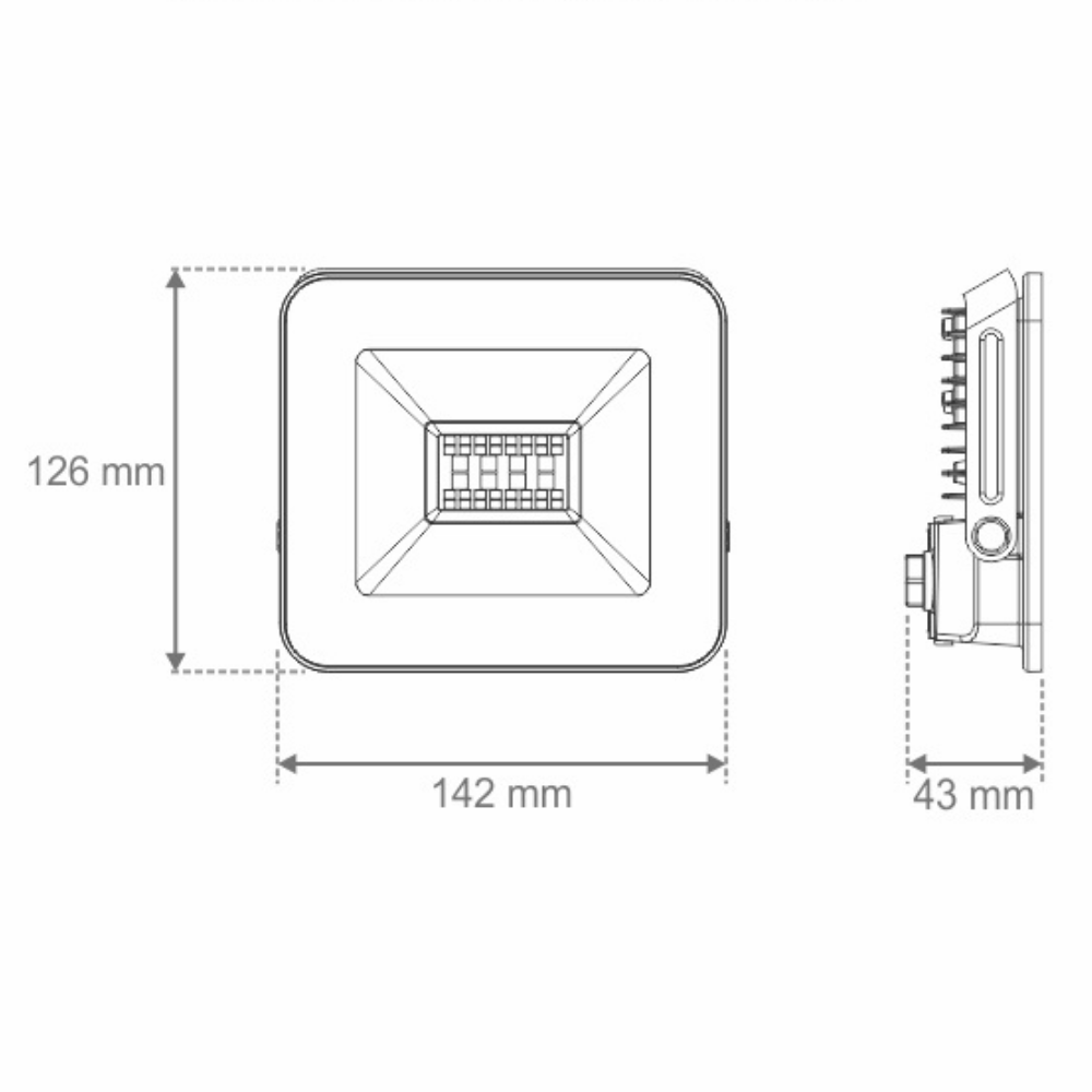 Smart Refletor WI-FI Led RGB 20W Preto Taschibra - 6