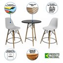 Ver imagem 6 de Mesa Bistrô Eames Eiffel Preta com 2 Banquetas Brancas de Madeira