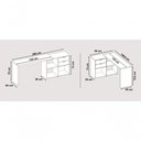Ver imagem 6 de Mesa para Computador Office Zínia Branco - Moveisaqui