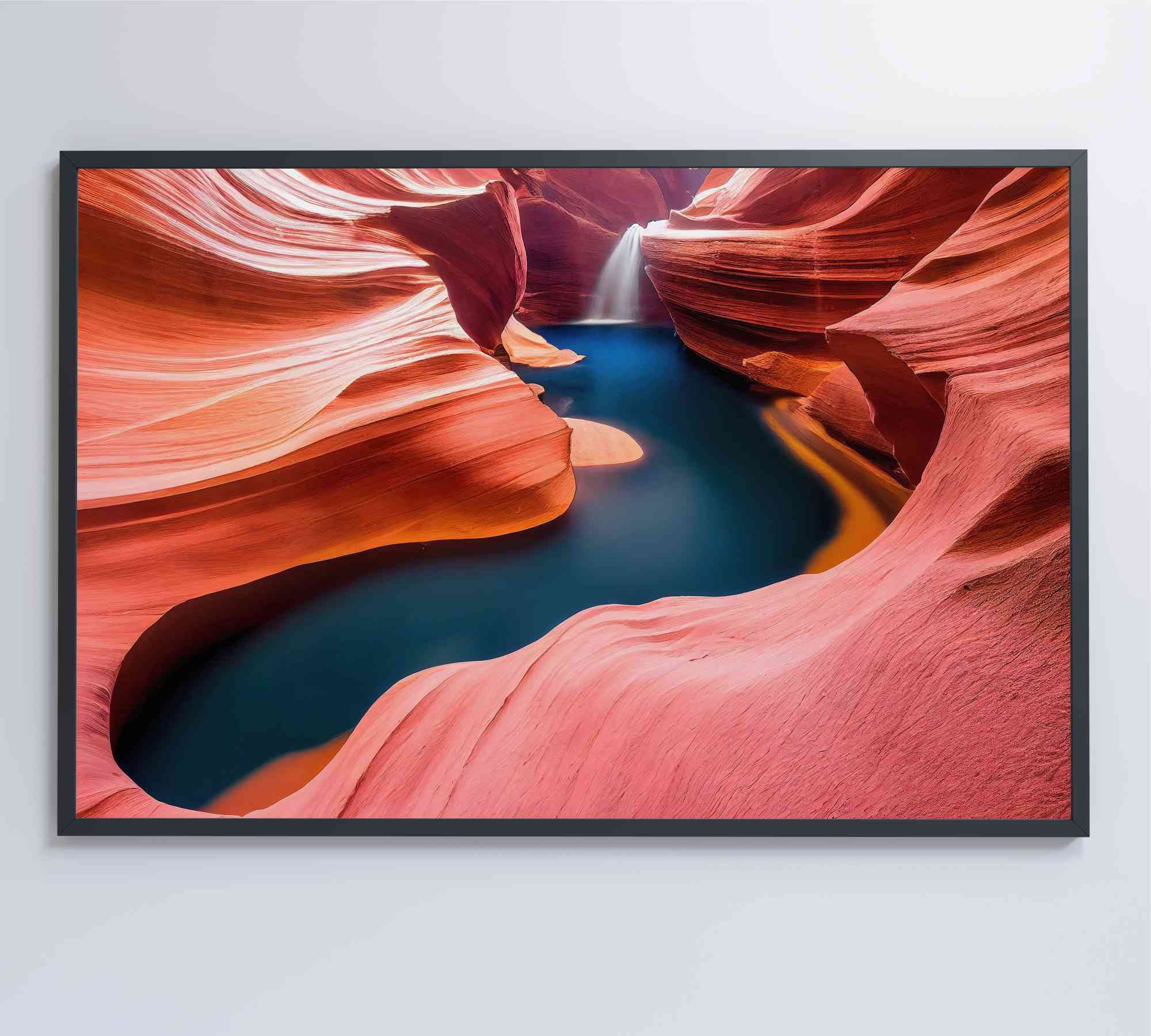 Quadro Natureza Antelope Canyon Decor&Quadros NAT152 60x40 cm Vidro Impresso - 8