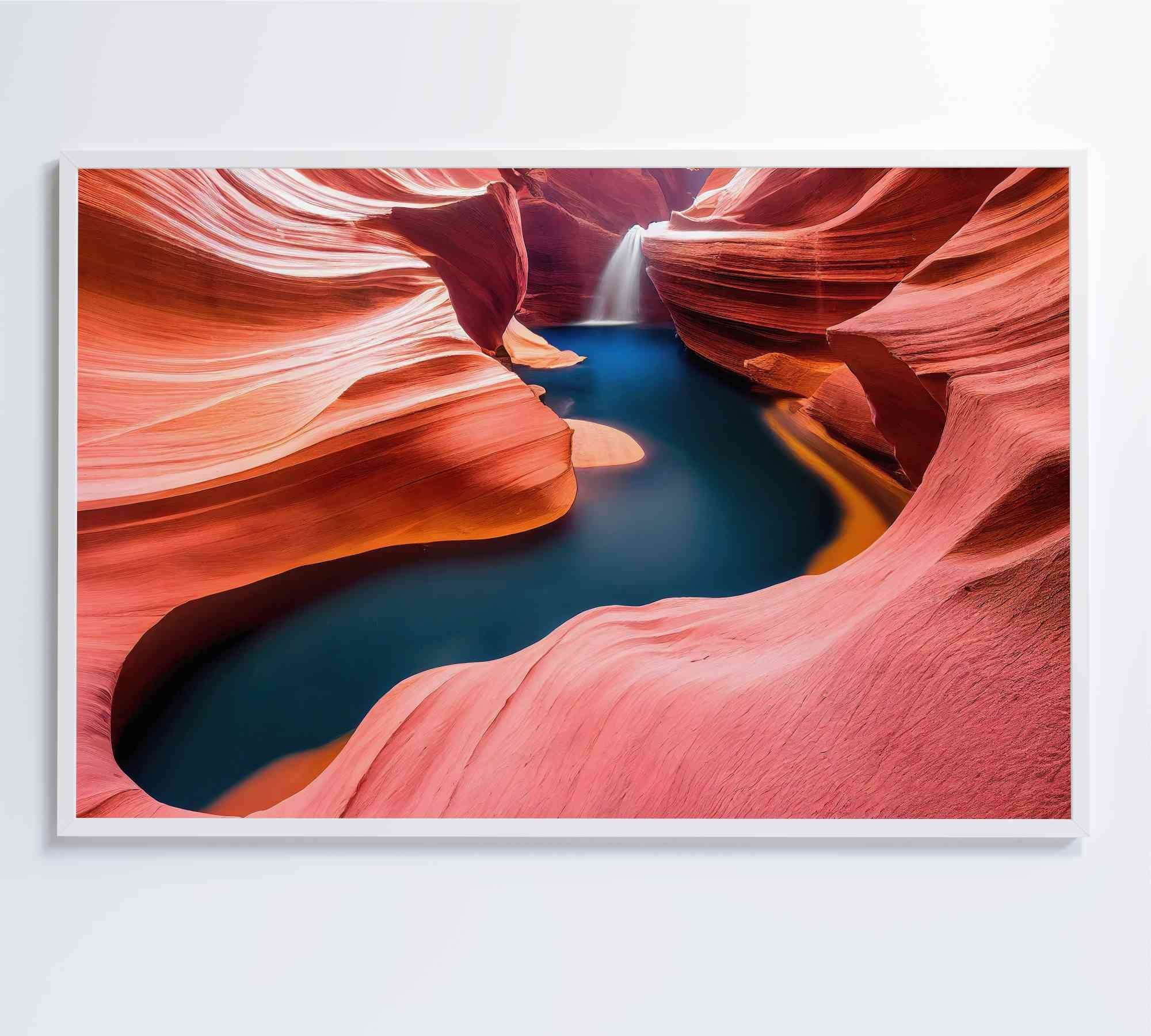 Quadro Natureza Antelope Canyon Decor&Quadros NAT152 60x40 cm Vidro Impresso - 2