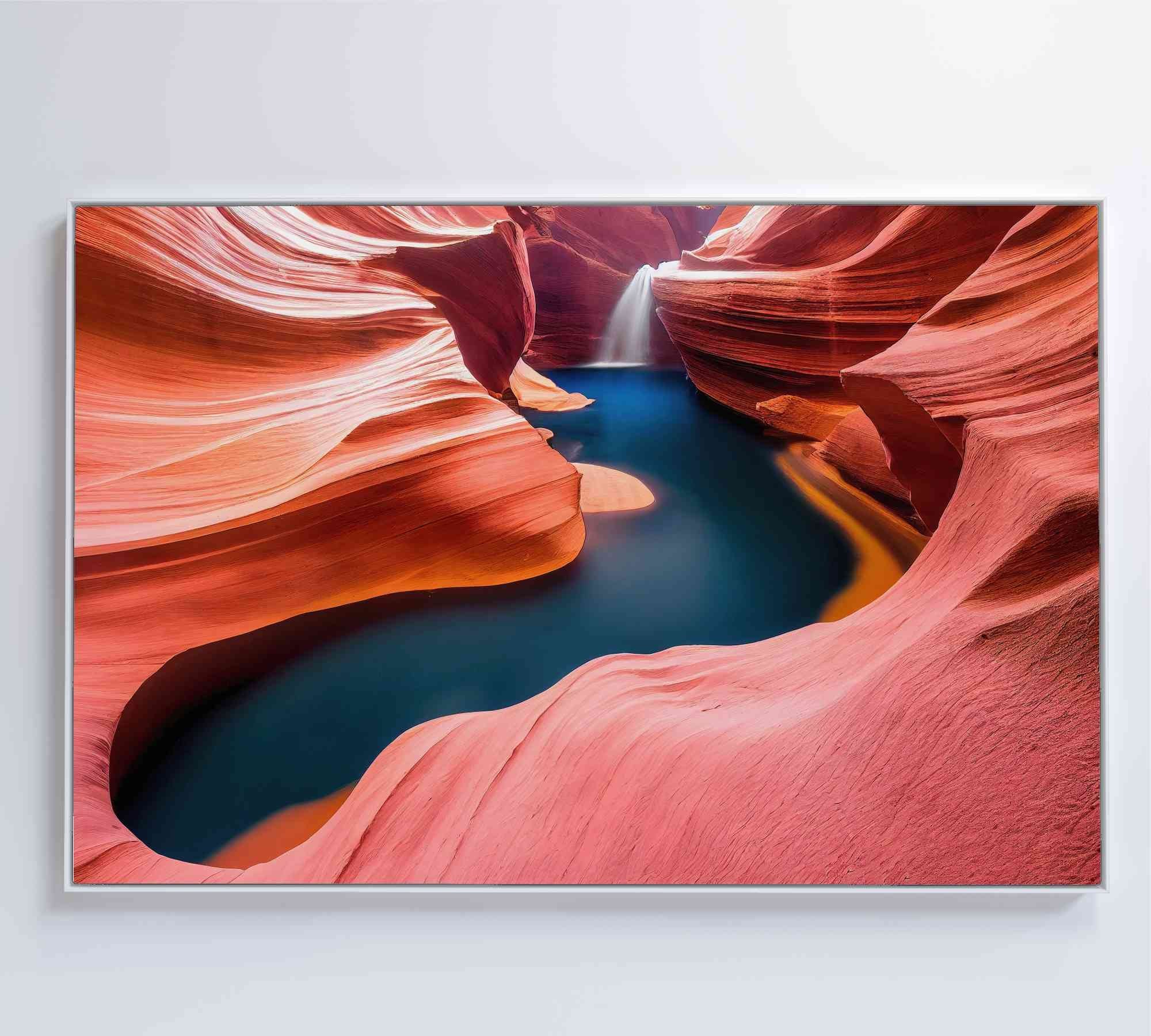 Quadro Natureza Antelope Canyon Decor&Quadros NAT152 60x40 cm Vidro Impresso - 3