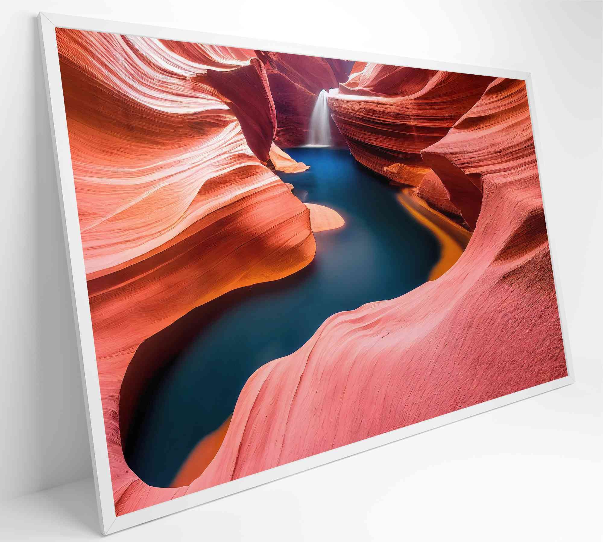 Quadro Natureza Antelope Canyon Decor&Quadros NAT152 60x40 cm Vidro Impresso - 5