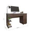 Ver imagem 3 de Escrivaninha Mesa Escritório 1 Gaveta Ariel Móveis Primus