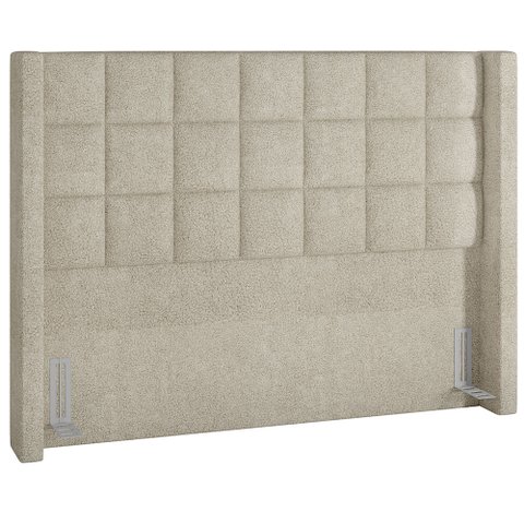 Cabeceira Cama Box Casal 160 Cm P05 Paris Bouclê Creme - Lyam Decor