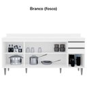 Ver imagem 5 de Balcao com Tampo 4 Portas 2 Gavetas Bp 180 Cm Agatha Eratto Moveis - Branco