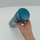 Ver imagem 7 de Garrafa Térmica Squeeze Academia Treino 21x6x6cm 500ml Inox Azul Parede Dupla Business
