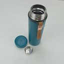 Ver imagem 6 de Garrafa Térmica Squeeze Academia Treino 21x6x6cm 500ml Inox Azul Parede Dupla Business