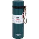 Ver imagem 1 de Garrafa Térmica Squeeze Academia Treino 21x6x6cm 500ml Inox Azul Parede Dupla Business