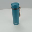 Ver mais imagens de Garrafa Térmica Squeeze Academia Treino 21x6x6cm 500ml Inox Azul Parede Dupla Business