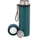 Ver imagem 3 de Garrafa Térmica Squeeze Academia Treino 21x6x6cm 500ml Inox Azul Parede Dupla Business