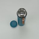 Ver imagem 5 de Garrafa Térmica Squeeze Academia Treino 21x6x6cm 500ml Inox Azul Parede Dupla Business