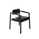 Ver imagem 1 de Poltrona Noah Fixa C/4 Pés 78 X 60,5 X 60,5 Cm. Courino Preto Courino Preto