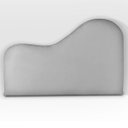 Ver imagem 4 de Cabeceira Led Orgânica 140cm Casal Painél para Cama Box Bouclé Serena