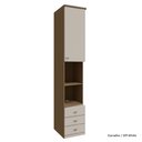 Ver imagem 2 de Modulado Lateral 01 Porta com 245cm de Altura 03 Gaveta Setiba -carvalho/offwhite