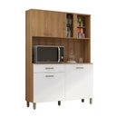 Ver imagem 1 de Kit Cozinha Viena Branco Ripado 1200