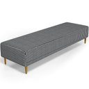 Ver imagem 1 de Puff Decorativo Bali W01 Pés Palito 170x60cm Pied Poule - Lyam Decor