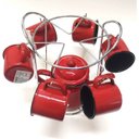 Ver imagem 2 de Jogo com 6 Xícaras Esmaltadas 150ml + Bule 1700ml + Suporte
