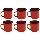 Ver imagem 3 de Jogo com 6 Xícaras Esmaltadas 150ml + Bule 1700ml + Suporte