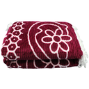 Ver mais imagens de Colcha Casal ou Queen Chenille Canelada Veludo com Franjas:vermelho