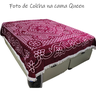 Colcha Casal ou Queen Chenille Canelada Veludo com Franjas:vermelho - 7