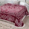 Colcha Casal ou Queen Chenille Canelada Veludo com Franjas:vermelho - 6