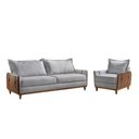 Ver imagem 1 de Conjunto Living 4 Lugares Sofá e Poltronas Dubai