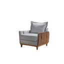 Ver imagem 3 de Conjunto Living 4 Lugares Sofá e Poltronas Dubai