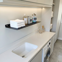 Ver imagem 2 de Kit 2 Prateleiras 60cm Parede Multiuso Aço Resistente Casa Sala Quarto Cozinha Preto