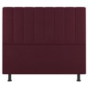 Ver imagem 3 de Cabeceira E Baú Cama Box King Size Cora 195cm Suede Bordô