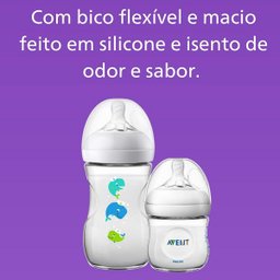 Kit 2 Mamadeiras Petala 125/260ml Baleia Philips Avent Scd301/08 - 4