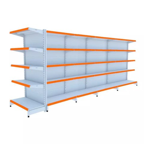 Gondola Centro 170 Fit Ate 4 Metros 1 Ponta Branco 45b Pe Laranja