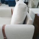 Ver imagem 5 de Poltrona Decorativa Linho Madeira Maciça Parma Bom Pastor