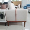 Ver imagem 4 de Poltrona Decorativa Linho Madeira Maciça Parma Bom Pastor