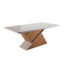 Ver imagem 1 de Mesa de Jantar Aurora 160x90cm Mel Blonde e Off White Viero Mel/blonde e Off White