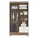 Ver imagem 3 de Guarda Roupa Solteiro Astro 4 Portas + 2 Gavetas - Demóbile:amendola Touch/off-white