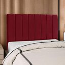Ver imagem 2 de Cabeceira Casal 140 Cm com Frame Carla Suede Vinho Artte