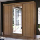 Ver imagem 1 de Guarda-roupa Casal Madesa Istambul 3 Portas de Correr com Espelho 3 Gavetas
