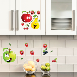 Adesivo Decoração Fruta Feliz Estimule Criança a Comer Bem - 6