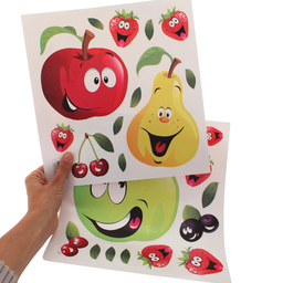 Adesivo Decoração Fruta Feliz Estimule Criança a Comer Bem - 2