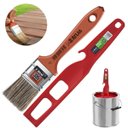 Ver imagem 1 de Pincel Trincha 38mm Cerdas Gris para Pintura Latéx e Acrílica + Misturador de Tinta Plástico 29cm