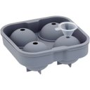 Ver imagem 1 de Forma de Gelo Bola com Funil Silicone 5x12x12cm Cinza