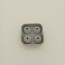 Ver imagem 4 de Forma de Gelo Bola com Funil Silicone 5x12x12cm Cinza