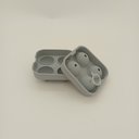 Ver imagem 2 de Forma de Gelo Bola com Funil Silicone 5x12x12cm Cinza