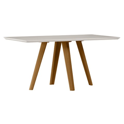 Mesa Mariah 160x90cm - Ypê/off White Newceval