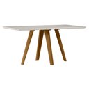 Ver imagem 1 de Mesa Mariah 160x90cm - Ypê/off White Newceval